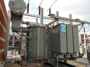 Erection and commissioning of a new 50 MVA transformer