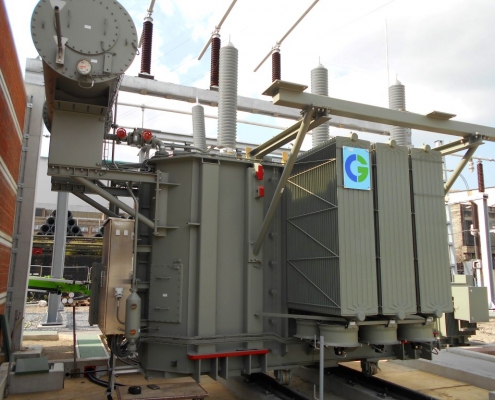 Erection and commissioning of a new 50 MVA transformer