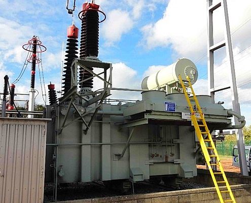 Life-time-extension 400kV transformator met klokkuip